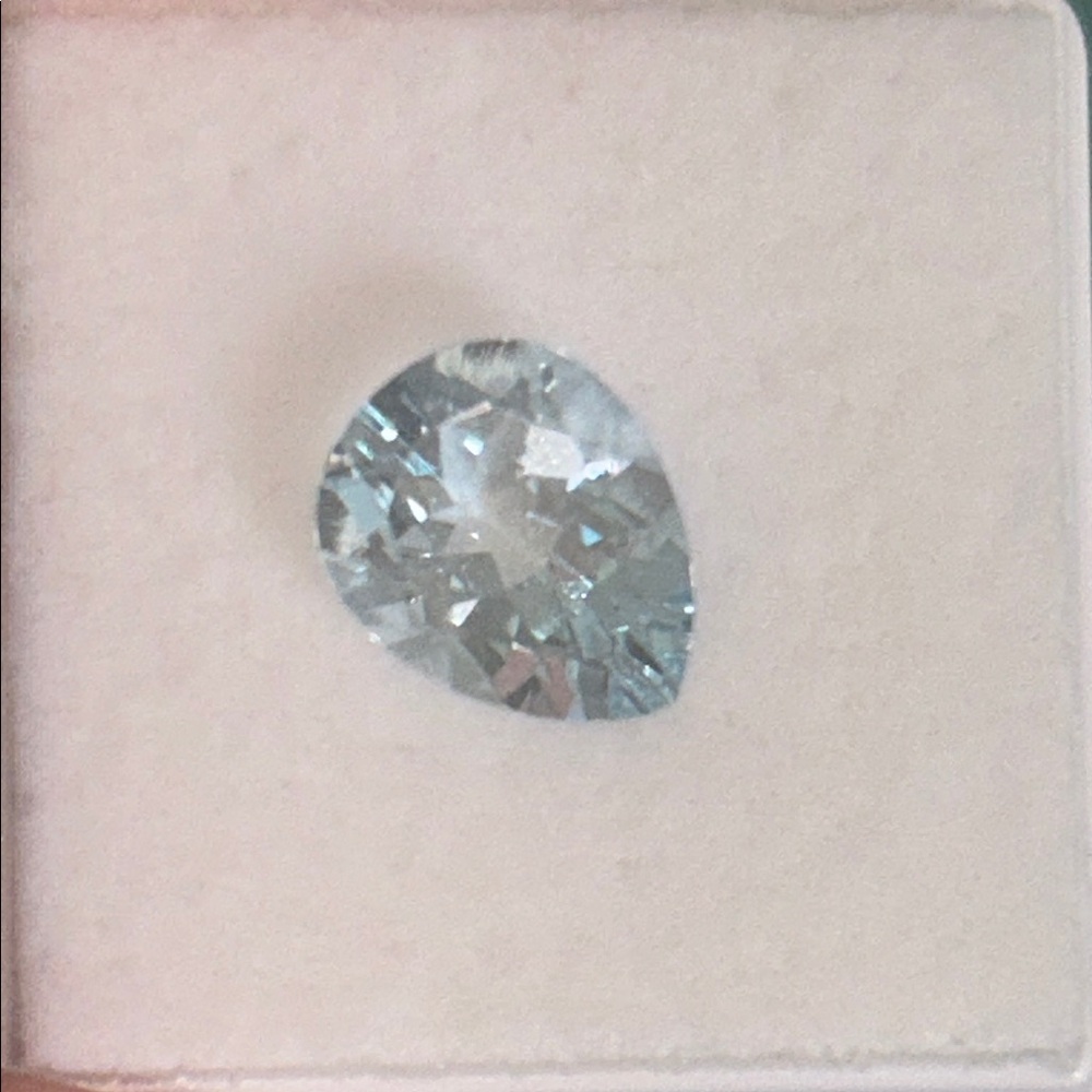 New Aquamarine Blue Pear Shape Faceted Loose Gemstone 10x8mm March Birthstone